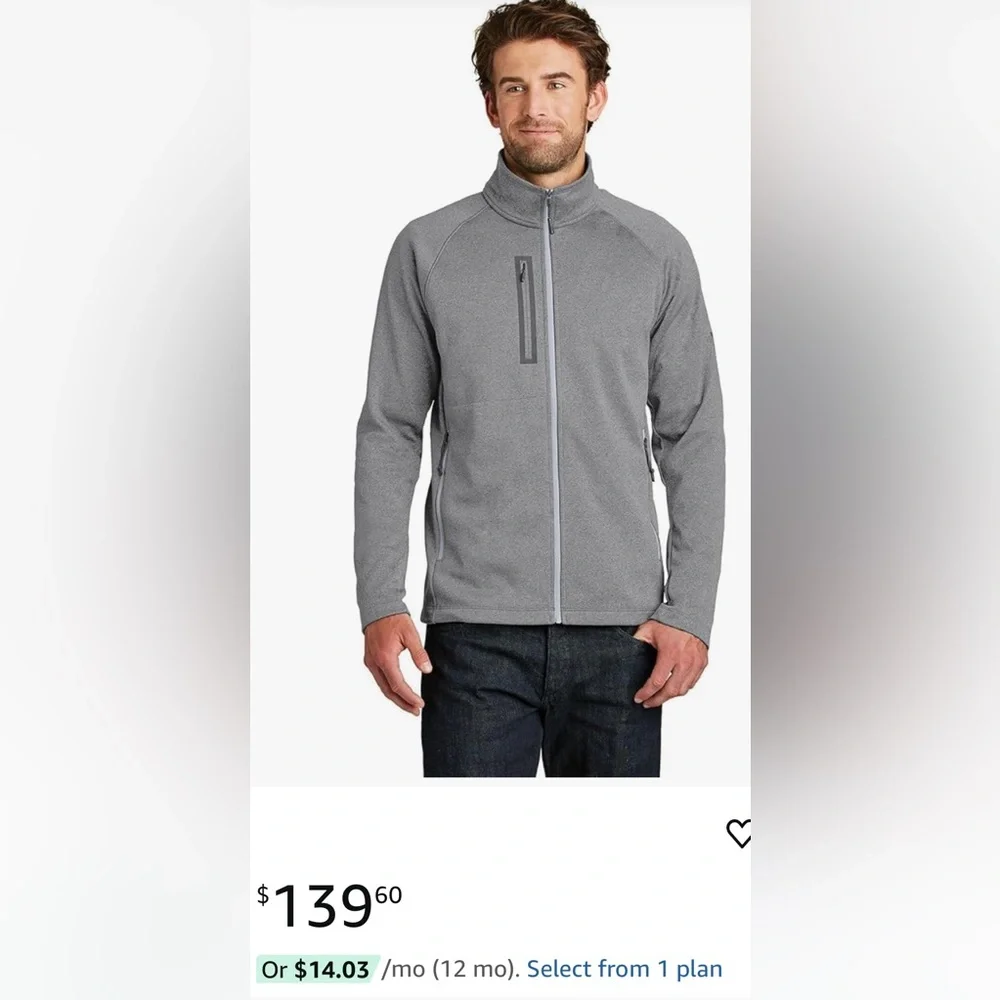 The North Face Charcoal Full-Zip Jacket